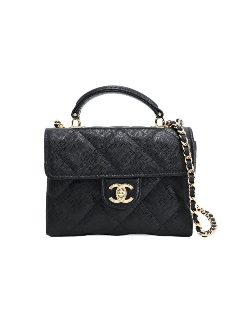 Chanel Shoulder Bag Top Handle Mini Clutch